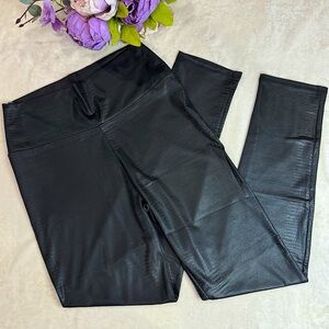 NEW Black Faux Leather Leggings
